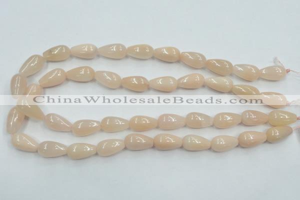 CPI03 15.5 inches 10*20mm teardrop pink aventurine jade beads