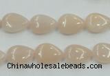 CPI04 15.5 inches 10*14mm flat teardrop pink aventurine jade beads