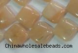 CPI102 15.5 inches 14*14mm diamond pink aventurine jade beads