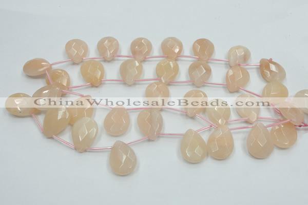 CPI16 15.5 inches 18*25mm briolette pink aventurine jade beads