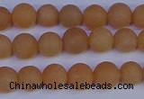 CPI302 15.5 inches 8mm round matte red aventurine beads wholesale