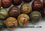 CPJ15 15.5 inches 6mm round picasso jasper beads wholesale