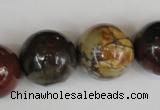 CPJ369 15.5 inches 20mm round picasso jasper gemstone beads