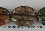 CPJ373 15.5 inches 25*32mm starfruit picasso jasper gemstone beads