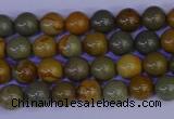 CPJ450 15.5 inches 4mm round wildhorse picture jasper beads