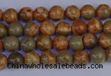 CPJ460 15.5 inches 4mm round African picture jasper beads