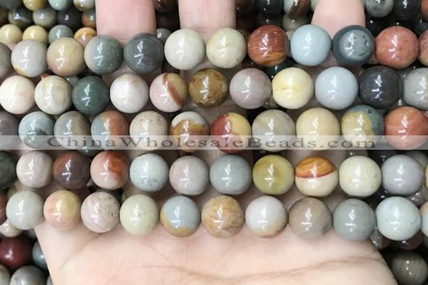 CPJ483 15.5 inches 10mm round polychrome jasper beads wholesale