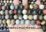 CPJ484 15.5 inches 12mm round polychrome jasper beads wholesale