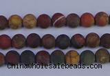 CPJ500 15.5 inches 4mm round matte picasso jasper beads wholeasle