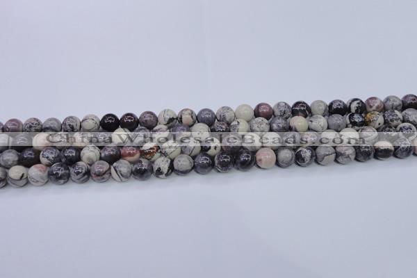 CPJ602 15.5 inches 8mm round purple striped jasper beads wholesale