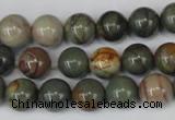 CPJ62 15.5 inches 10mm round picasso jasper gemstone beads