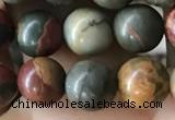 CPJ634 15.5 inches 6mm round picasso jasper beads wholesale