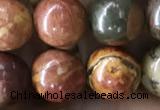 CPJ635 15.5 inches 8mm round picasso jasper beads wholesale