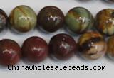 CPJ64 15.5 inches 14mm round picasso jasper gemstone beads