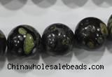 CPM06 15.5 inches 16mm round plum blossom jade beads wholesale