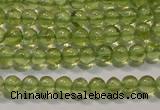 CPO101 15 inches 3mm round natural peridot beads wholesale