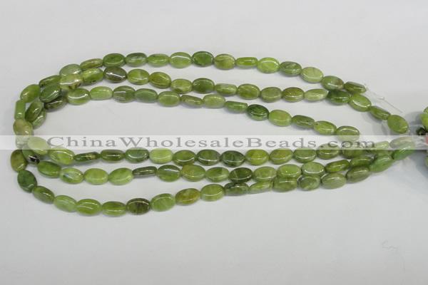 CPO33 15.5 inches 8*12mm oval olivine gemstone beads wholesale