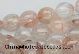 CPQ01 15.5 inches 10mm flat round natural pink quartz beads