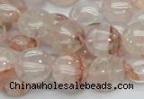 CPQ02 15.5 inches 15mm flat round natural pink quartz beads