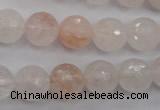 CPQ205 15.5 inches 12mm faceted round natural pink quartz beads