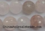 CPQ207 15.5 inches 16mm faceted round natural pink quartz beads