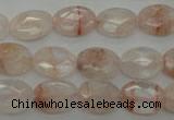 CPQ218 15.5 inches 10*14mm faceted oval natural pink quartz beads