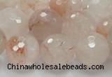 CPQ22 15.5 inches 6mm faceted round natural pink quartz beads
