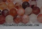 CPQ301 15.5 inches 6mm round matte pink quartz beads wholesale