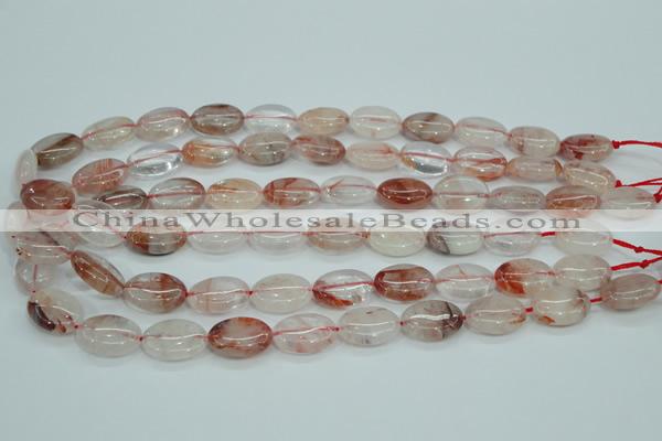 CPQ45 15.5 inches 13*18mm oval natural pink quartz beads