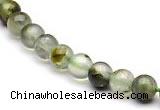 CPR01 AB grade 6mm round natural prehnite stone beads Wholesale