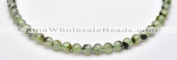 CPR02 AB grade 8mm round natural prehnite stone beads Wholesale
