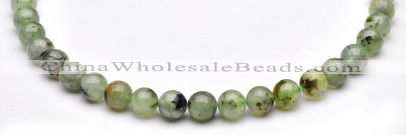 CPR03 AB grade natural prehnite 10mm round beads Wholesale