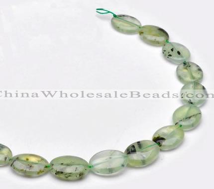 CPR10 A grade 15*20mm oval natural prehnite gemstone beads