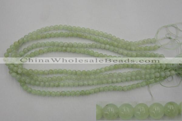 CPR101 15.5 inches 6mm round natural prehnite beads wholesale
