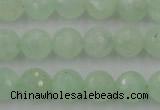 CPR114 15.5 inches 12mm faceted round natural prehnite beads wholesale