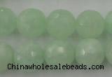 CPR116 15.5 inches 16mm faceted round natural prehnite beads wholesale