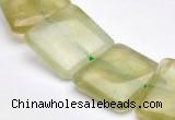 CPR16 A grade 18*18mm square natural Prehnite gemstone beads