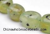 CPR23 A grade 12*18mm pebble shape natural Prehnite stone beads