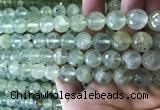 CPR364 15.5 inches 12mm faceted round prehnite gemstone beads