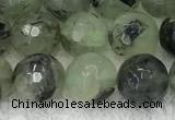 CPR406 15.5 inches 8mm faceted round prehnite beads wholesale