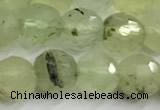 CPR435 15 inches 6mm faceted round prehnite beads