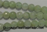 CPR52 15.5 inches 8mm faceted round natural prehnite beads