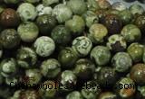 CPS05 15.5 inches 8mm round green peacock stone beads wholesale