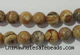 CPT452 15.5 inches 8mm round picture jasper beads wholesale