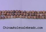 CPT522 15.5 inches 8mm round matte picture jasper beads