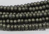 CPY37 16 inches 4*8mm rondelle pyrite gemstone beads wholesale