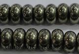 CPY424 15.5 inches 6*10mm rondelle pyrite gemstone beads