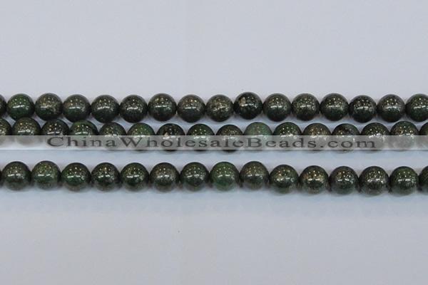 CPY765 15.5 inches 14mm round pyrite gemstone beads wholesale