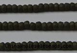 CPY810 15.5 inches 2*3mm faceted rondelle matte pyrite beads