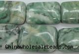 CQJ76 15.5 inches 18*25mm rectangle Qinghai jade beads wholesale
